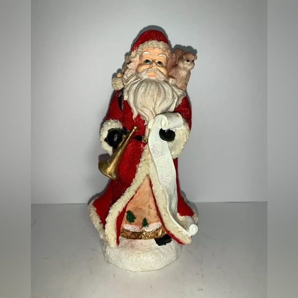 K’s Collection 8in Santa Claus Glass Figure - Picture 2 of 4